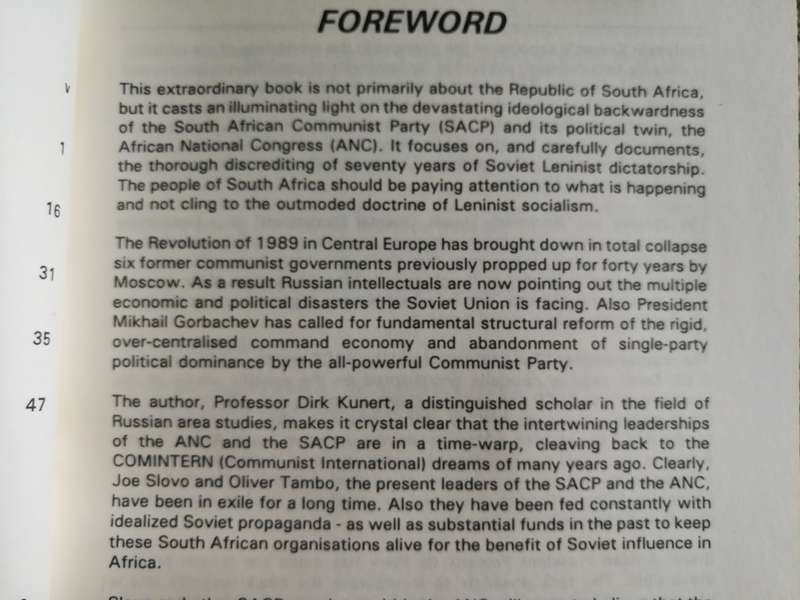 GLASNOST New Thinking & the ANC-SACP ALLIANCE A Parting of Ways  DIRK KUNERT 1991