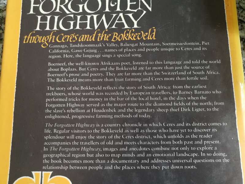 THE FORGOTTEN HIGHWAY THROUGH CERES AND THE BOKKEVELD DENE SMUTS & PAUL ALBERTS