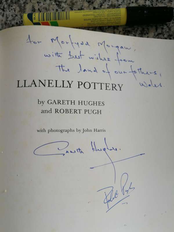 LLANELLY POTTERY by and SIGNED BY GARETH HUGHES & ROBERT PUGH