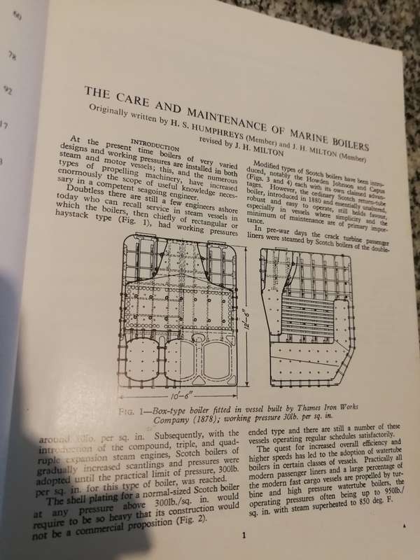 The RUNNING & MAINTENANCE OF MARINE MACHINERY A Course of instruction for Seagoing ships engineering