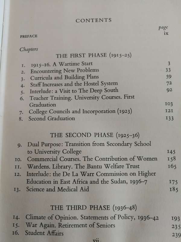 FORT HARE 1915 -48 The Evolution of an AFRICAN COLLEGE  ALEXANDER KERR  First  Principal University