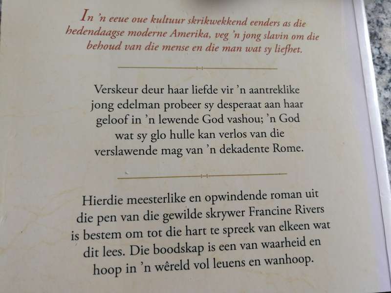 FRANCINE RIVERS STEM IN DIE WIND MERK VAN DIE LEEU 1 ( Afrikaans )