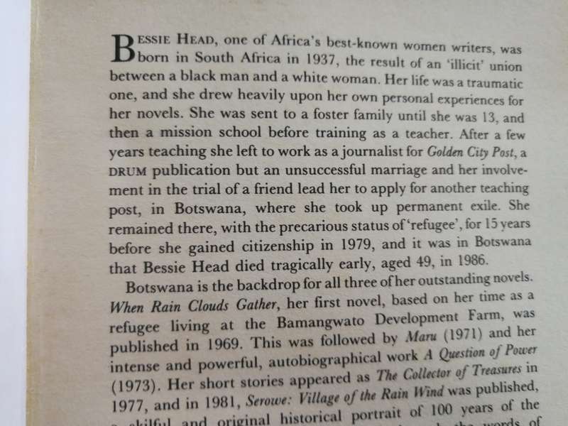 BESSIE HEAD A WOMAN ALONE