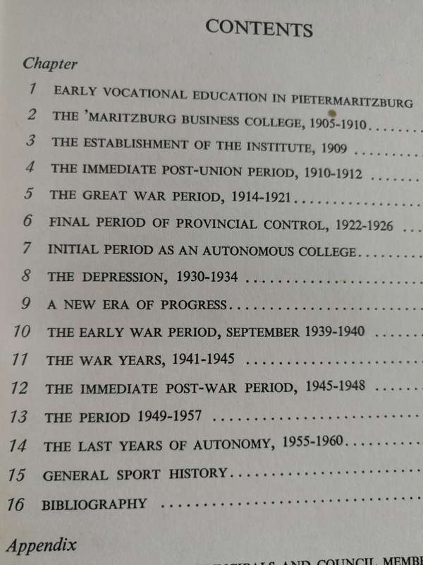 THE PIETERMARITZBURG TECHNICAL COLLEGE 1910 - 1960 R McCLELLAND  C E AXELSON T H J ESTERHUIZEN