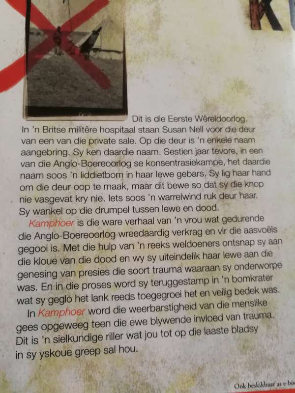 Gebaseer op 'n Ware Verhaal KAMPHOER FRANSCOIS SMITH ( Anglo Boereoorlog ) Kamp Hoer