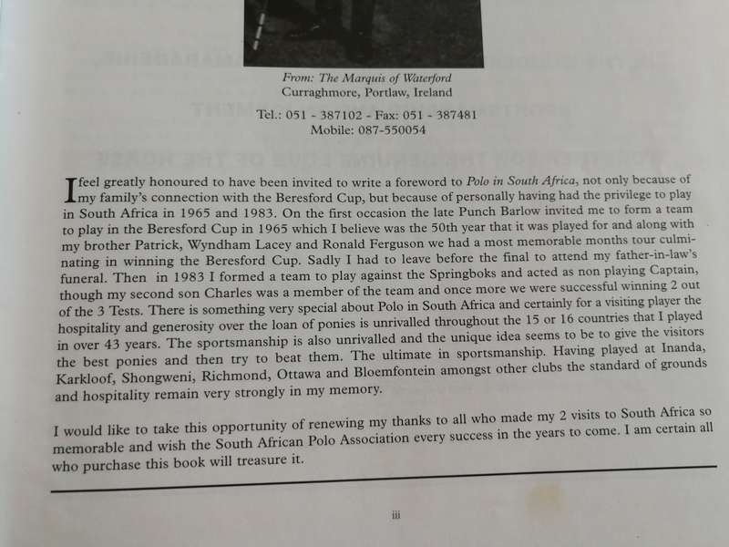 POLO IN SOUTH AFRICA Compiled and Edited by DONALD C  and JOHN R  McKENZIE  ( horses horse riding )