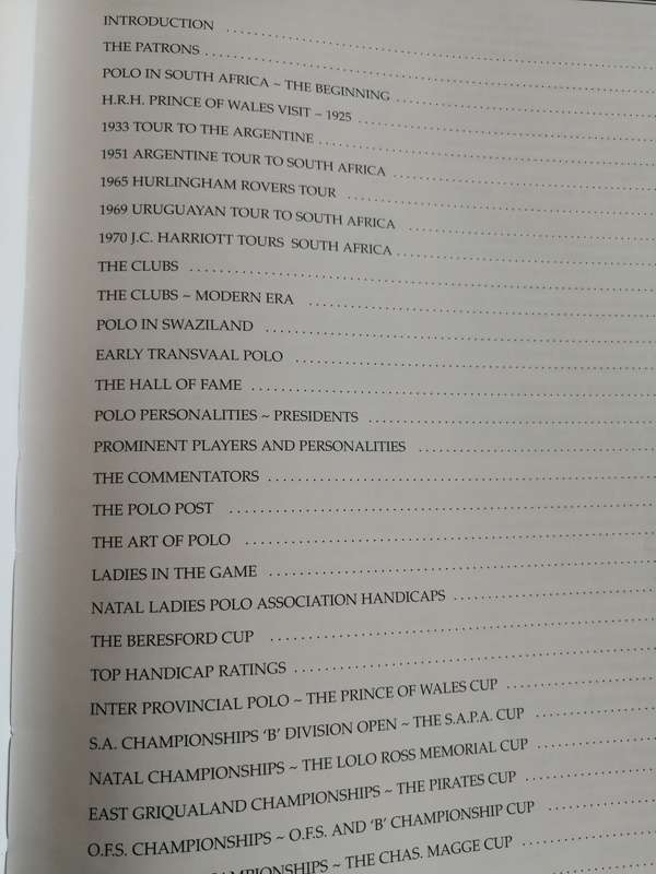 POLO IN SOUTH AFRICA Compiled and Edited by DONALD C  and JOHN R  McKENZIE  ( horses horse riding )