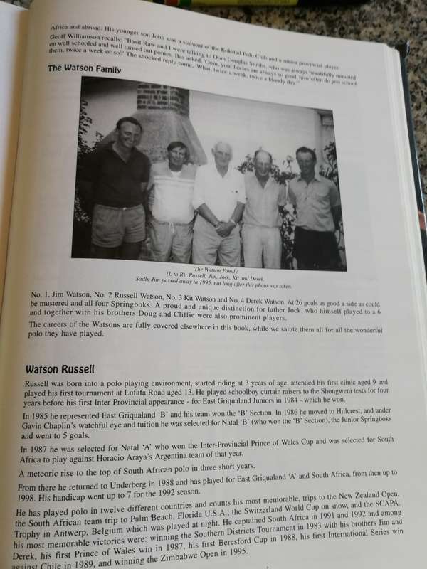 POLO IN SOUTH AFRICA Compiled and Edited by DONALD C  and JOHN R  McKENZIE  ( horses horse riding )