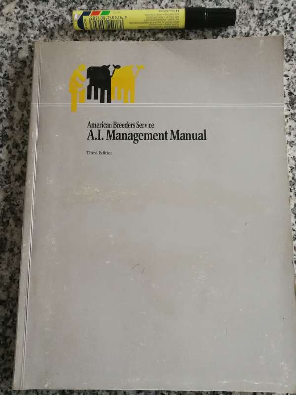A I MANAGEMENT MANUAL ARTIFICIAL INSEMINATION AMERICAN BREEDERS SERVICE FARMING agriculture beef