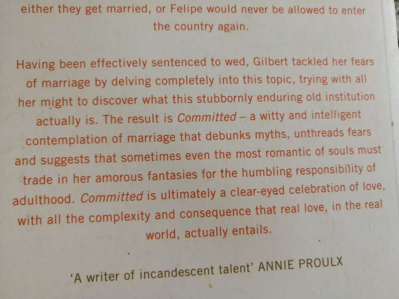 COMMITTED A Sceptic Makes Peace with Marriage ELIZABETH GILBERT
