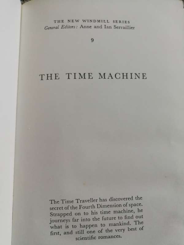 H G WELLS THE TIME MACHINE An Invention Hardcover Heinemann 1974