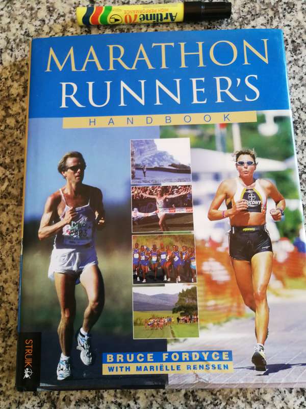 BRUCE FORDYCE with MARIELLE RENSSEN MARATHON RUNNERS (   long distance running  )
