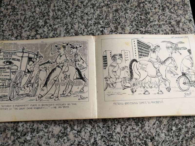 LIFE WITH UDI plus MORE LIFE WITH UDI First Year of Rhodesia`s independence CARTOON HISTORY