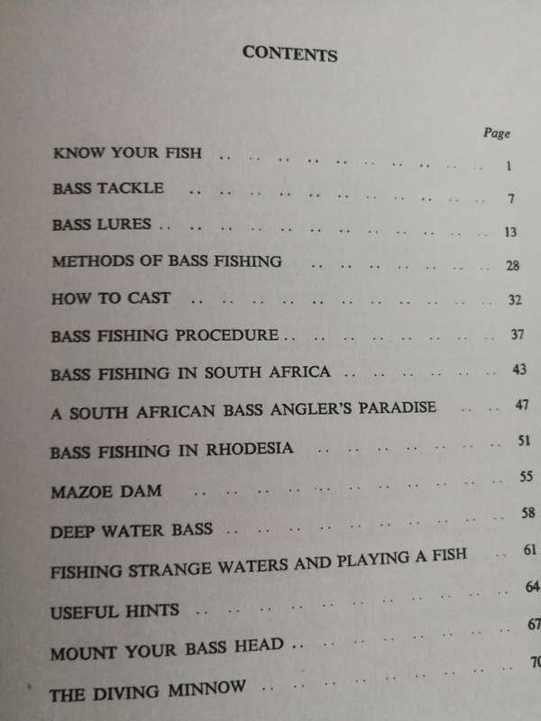 BASS FISHING IN SOUTHERN AFRICA A B W IMPEY ( published in Rhodesia 1966 )
