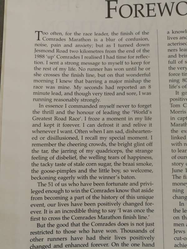 COMRADES MARATHON YEARBOOK TOM COTTREELL with IAN LAXTON & LARRY LOMBAARD (  running  )