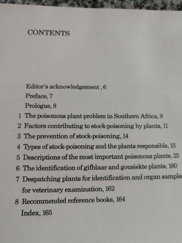 POISONOUS PLANTS of SOUTHERN AFRICA that CAUSE STOCK LOSSES J VAHRMEIJER Farming Agriculture