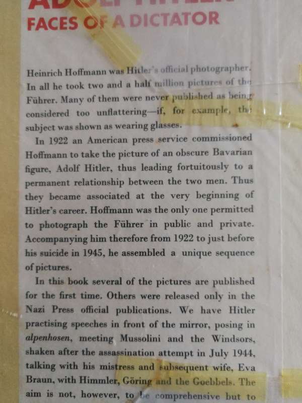 ADOLF HITLER FACES OF A DICTATOR Text and Captions JOCHEN von LANG 1969