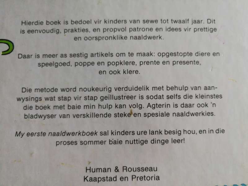 MY EERSTE NAARLDWERKBOEK JANET BARBER