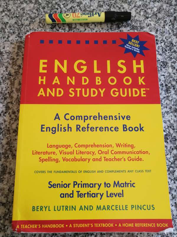 Reserved for Taqpar ENGLISH HANDBOOK & STUDY GUIDE English Students SENIOR PRIMARY - MATRIC BERYL