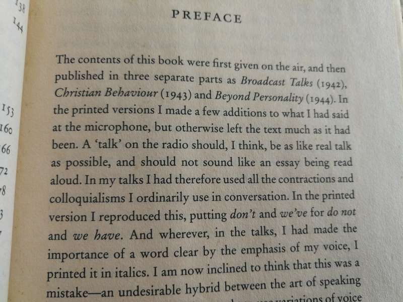C S LEWIS MERE CHRISTIANITY
