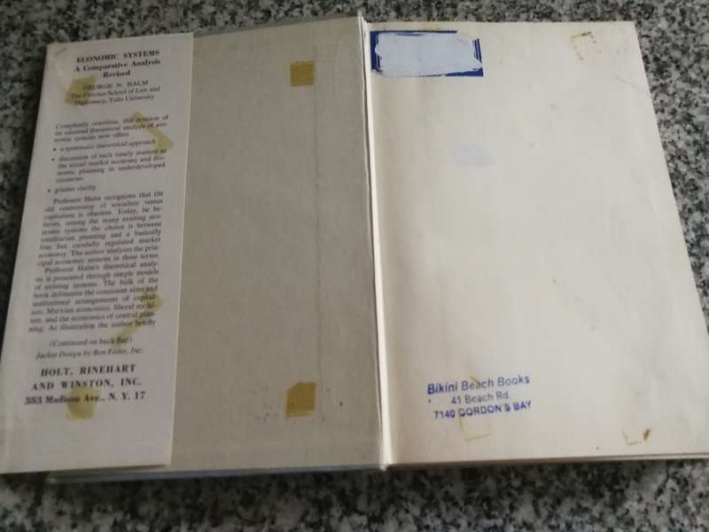 ECONOMIC SYSTEMS A COMPARITIVE ANALYSIS Revised Edition 1964 GEORGE N HALM