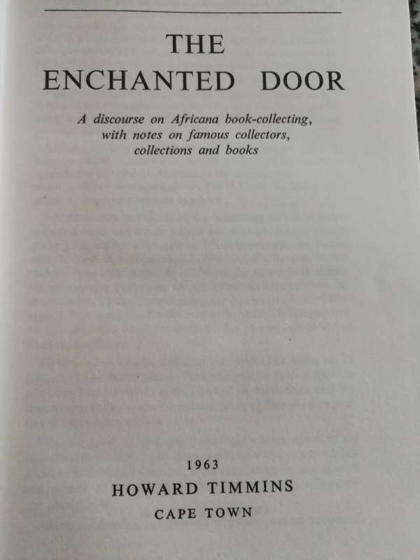 THE ENCHANTED DOOR DENIS GODFREY A Discourse on Africana Book Collecting with Notes