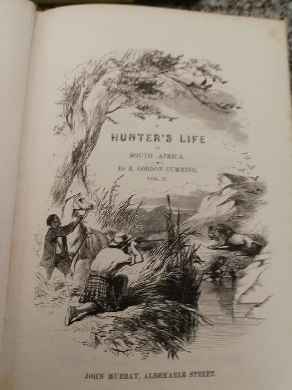 A HUNTER'S LIFE in SOUTH AFRICA R GORDON CUMMING Volume 2 ONLY Volume 11