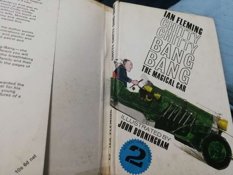 CHITTY CHITTY BANG BANG THE MAGICAL CAR ADVENTURE No. 2 IAN FLEMING Illustrations . J BURNINGHAM