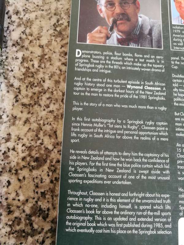 Signed WYNAND CLAASSEN More than just Rugby THE FINAL CHAPTER  with Dan Retief ( Springbok  )