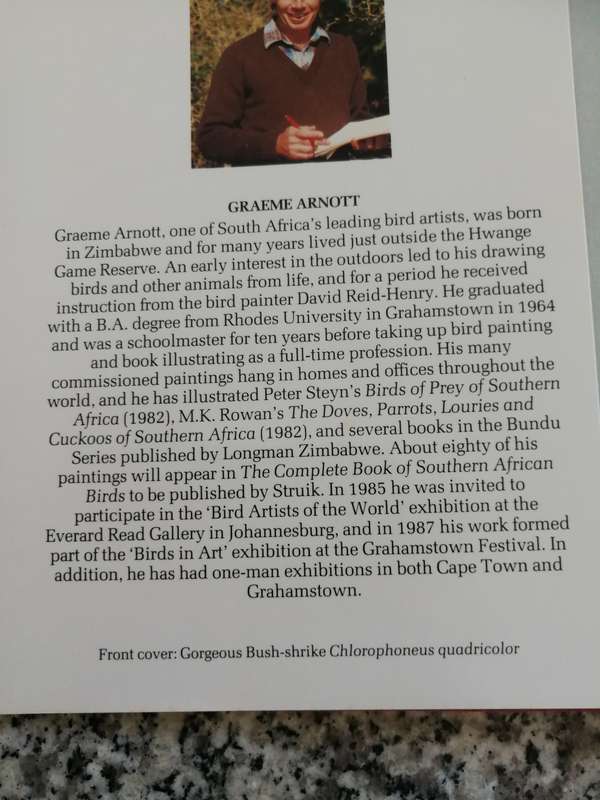SHRIKES OF SOUTHERN AFRICA TONY HARRIS GRAEME ARNOTT in a protective slipcase birds birding