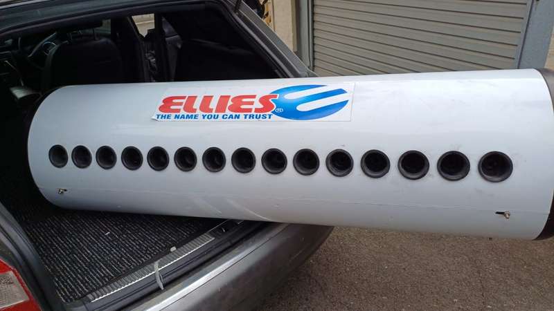 Ellies 150L Solar Geyser 15 tube version 4 bar/400kpa pressure (Geyser Only)