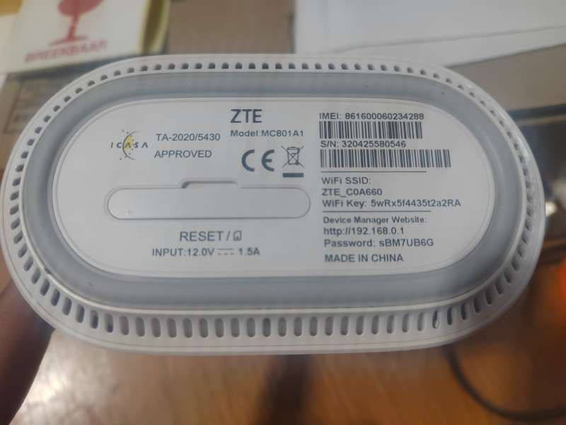 ZTE MC801A 5G Wireless Router