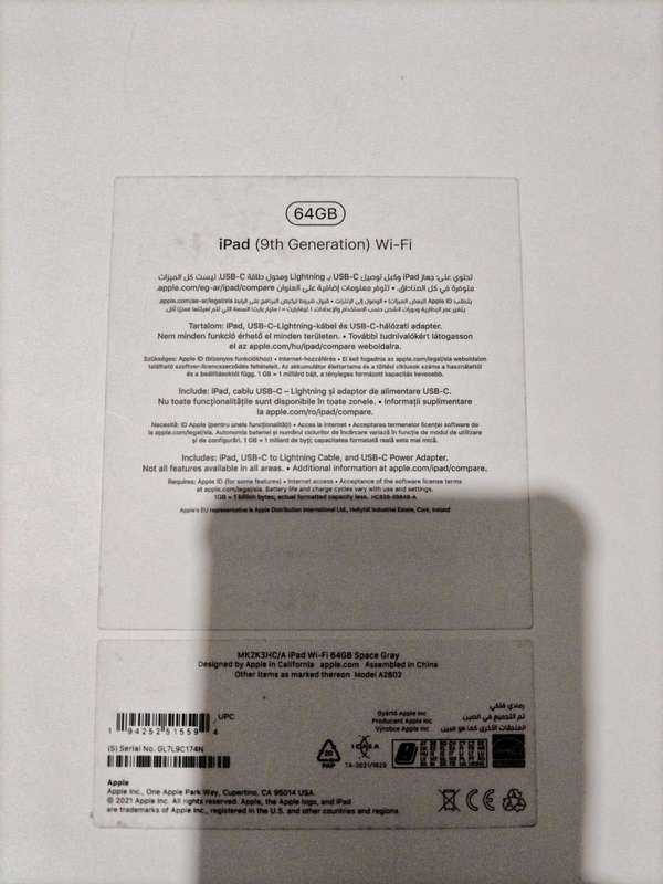 IPad 9th Gen  64GB Wifi
