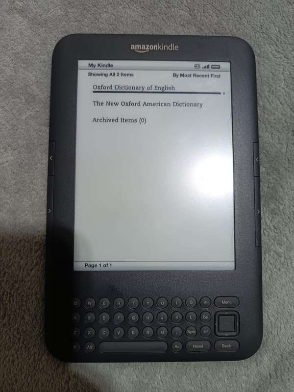 Amazon Kindle  3 model- B008A