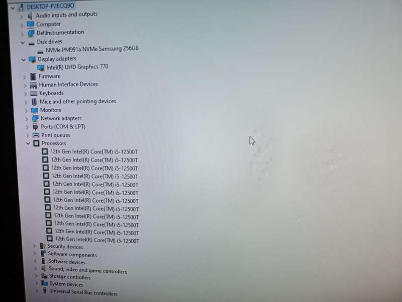 Dell Desktop i5 12th generation MODEL- OPTIPLEX 3000 Micro PC