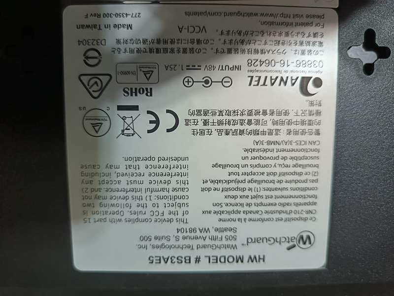 WatchGuard Firebox T30 Firewall Security Appliance HW Model BS3AE5 w/ Adapter