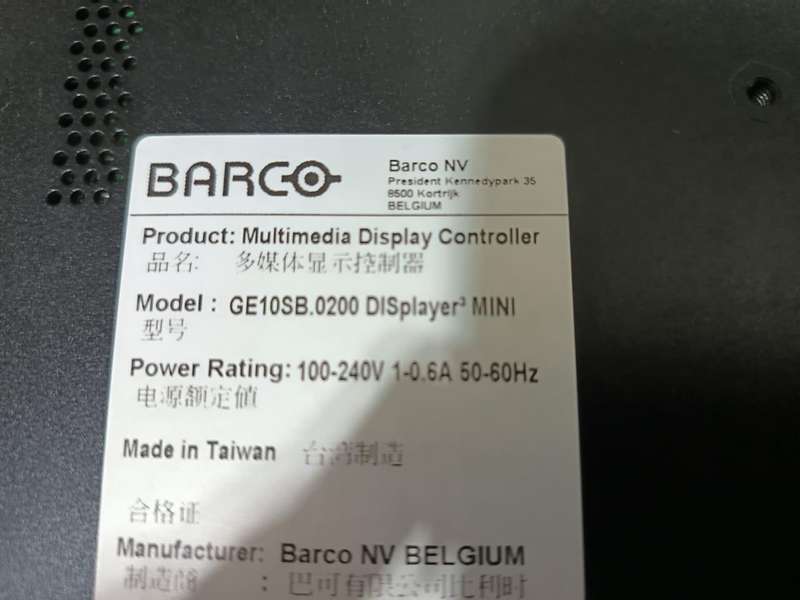 Barco DISplayer³ eco mini
