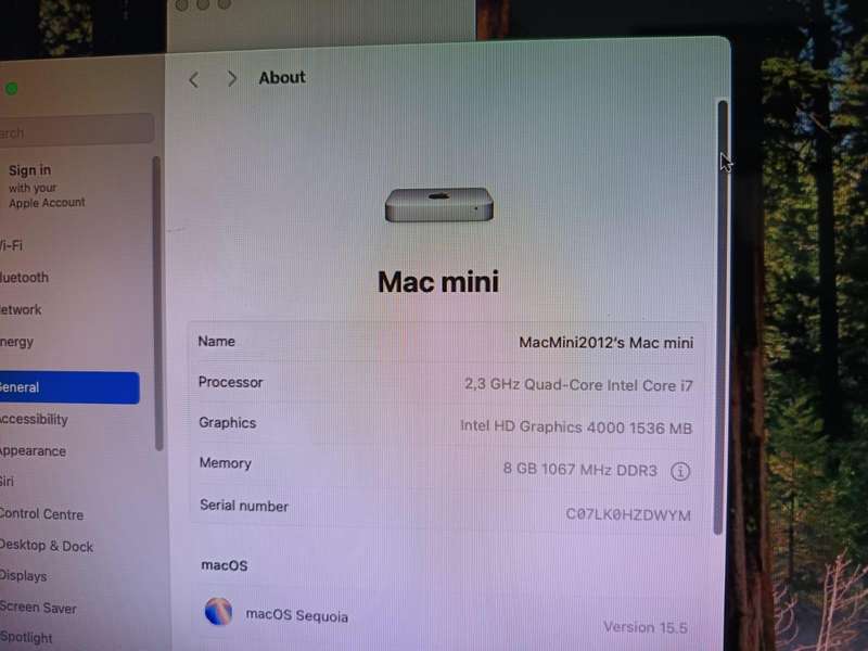 Mac Mini 2012 with i7 processor
