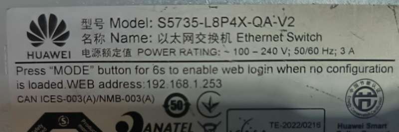 Huawei S5735-L8P4X-QA-V2  Network Switch