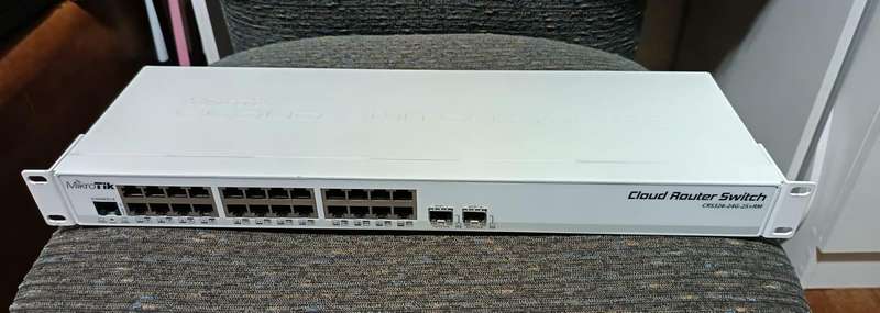 MikroTik Cloud Router Switch 24 Port Gigabit 2SFP+ | CRS326-24G-2S+RM