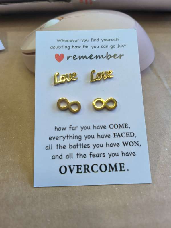 Set of 2 Genuine Stainless Steel Earrings - Do Not Fade