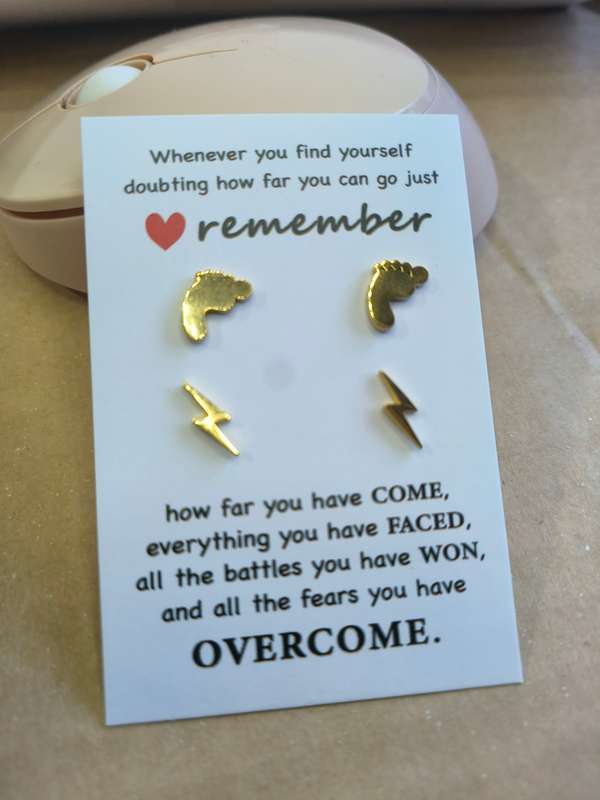 x2 Set GENUINE STAINLESS STEEL  Earrings  - DO NOT FADE