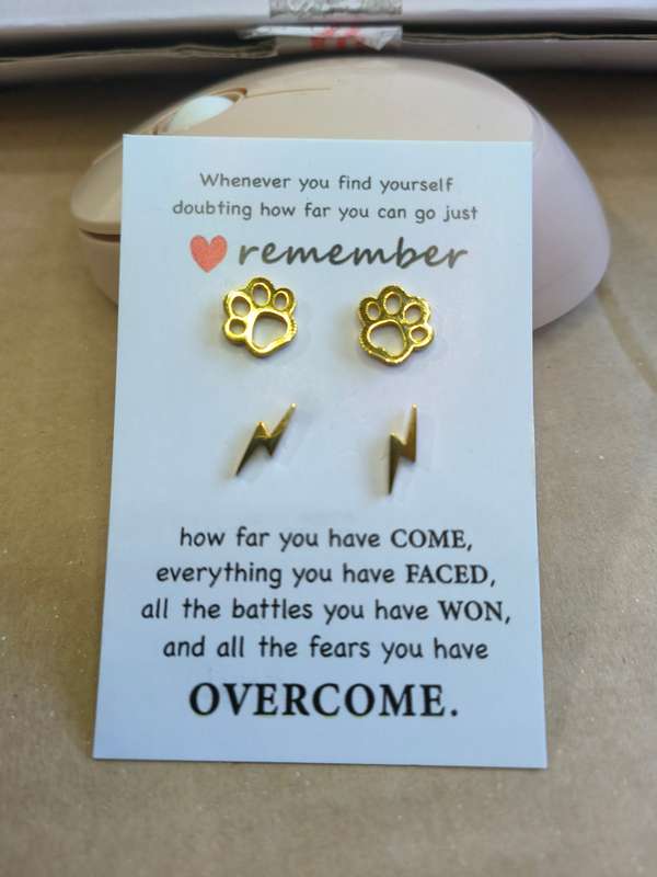 x2 Set GENUINE STAINLESS STEEL  Earrings  - DO NOT FADE Ref4