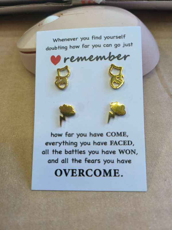 x2 Set GENUINE STAINLESS STEEL  Earrings  - DO NOT FADE Ref1