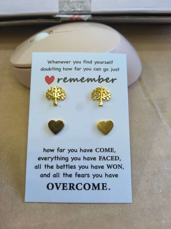 x2 Set GENUINE STAINLESS STEEL  Earrings  - DO NOT FADE Ref2
