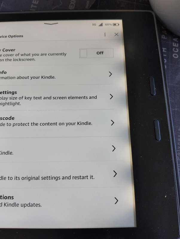 Kindle Oasis 9th gen 32GB Model number - G000 S111