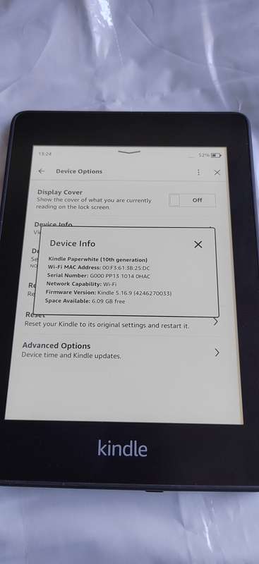 Amazon Kindle Paperwhite 6` Wi-Fi 8GB 10th Gen