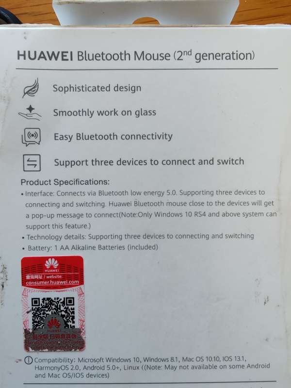 Huawei Bluetooth Mouse second generation