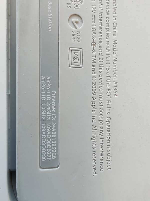 Apple AirPort Extreme Base Station A1354 - 4th Gen
