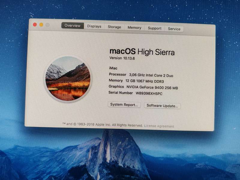 iMac mid 2009  in good condition 21.5inch, 500GB SSD, 12GB RAM